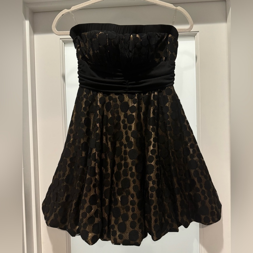 TWENTY ONE Forever 21 Strapless Bubble Mini Dress Size M Lace Whimsigoth Vamp